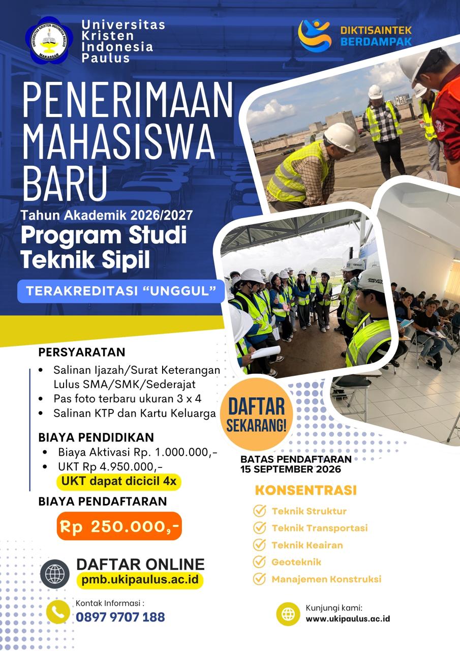 PENERIMAAN MABA 2026/2027 TEKNIK SIPIL